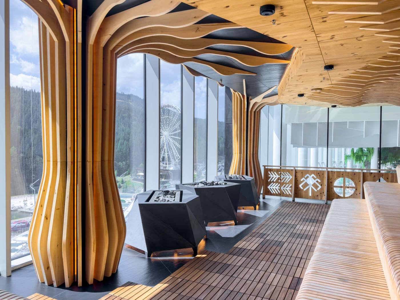 Parametric Timber Interior — Feature Ceiling · Timber Cladding